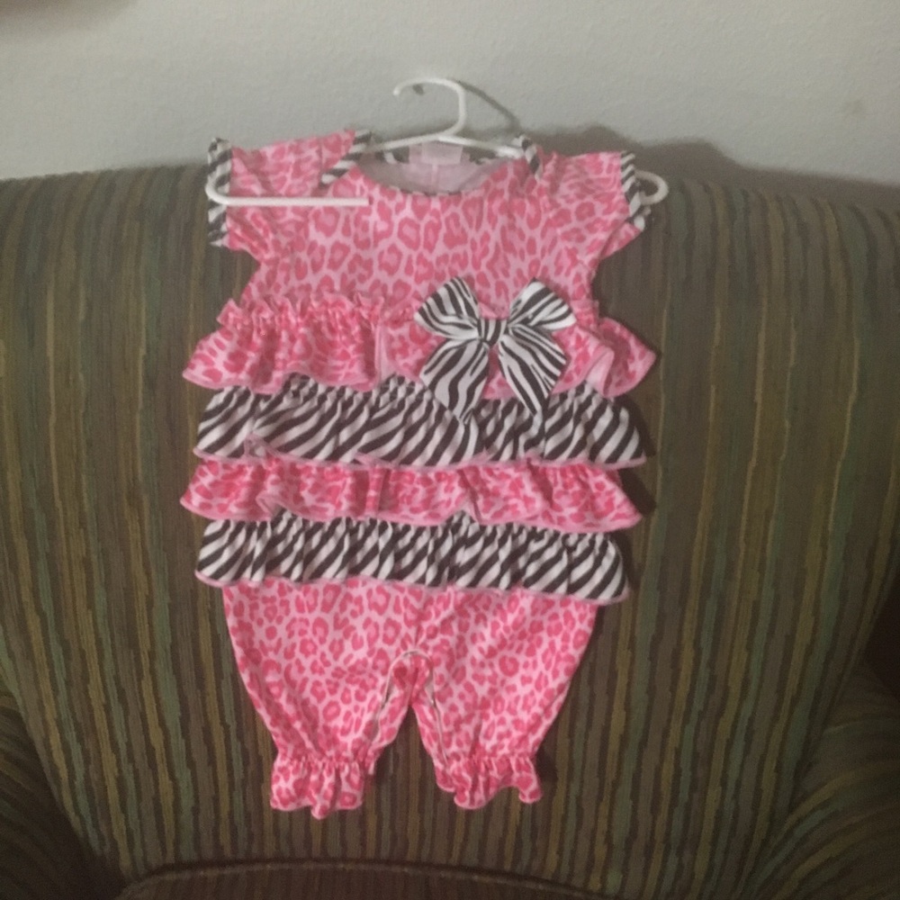 Two size 3 moths romper and pant set